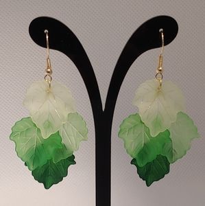 Leafy chandelier earrings